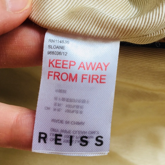 Reiss Tan Leather Chain Strap Shoulder Bag - Picture 14 of 14